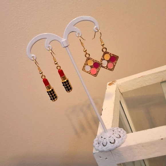 💥SALE💥NEW Rhinestone Keychain Plus NEW Earrings (All 3 in Set) - Picture 2 of 3